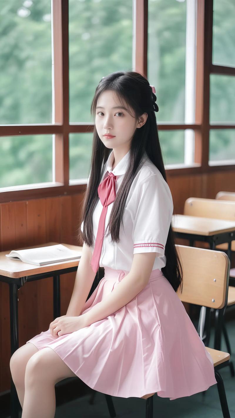 #清纯甜美 #jk制服 爱情如彩虹般绚丽，纵然短暂，却留下了心中永恒的色彩！