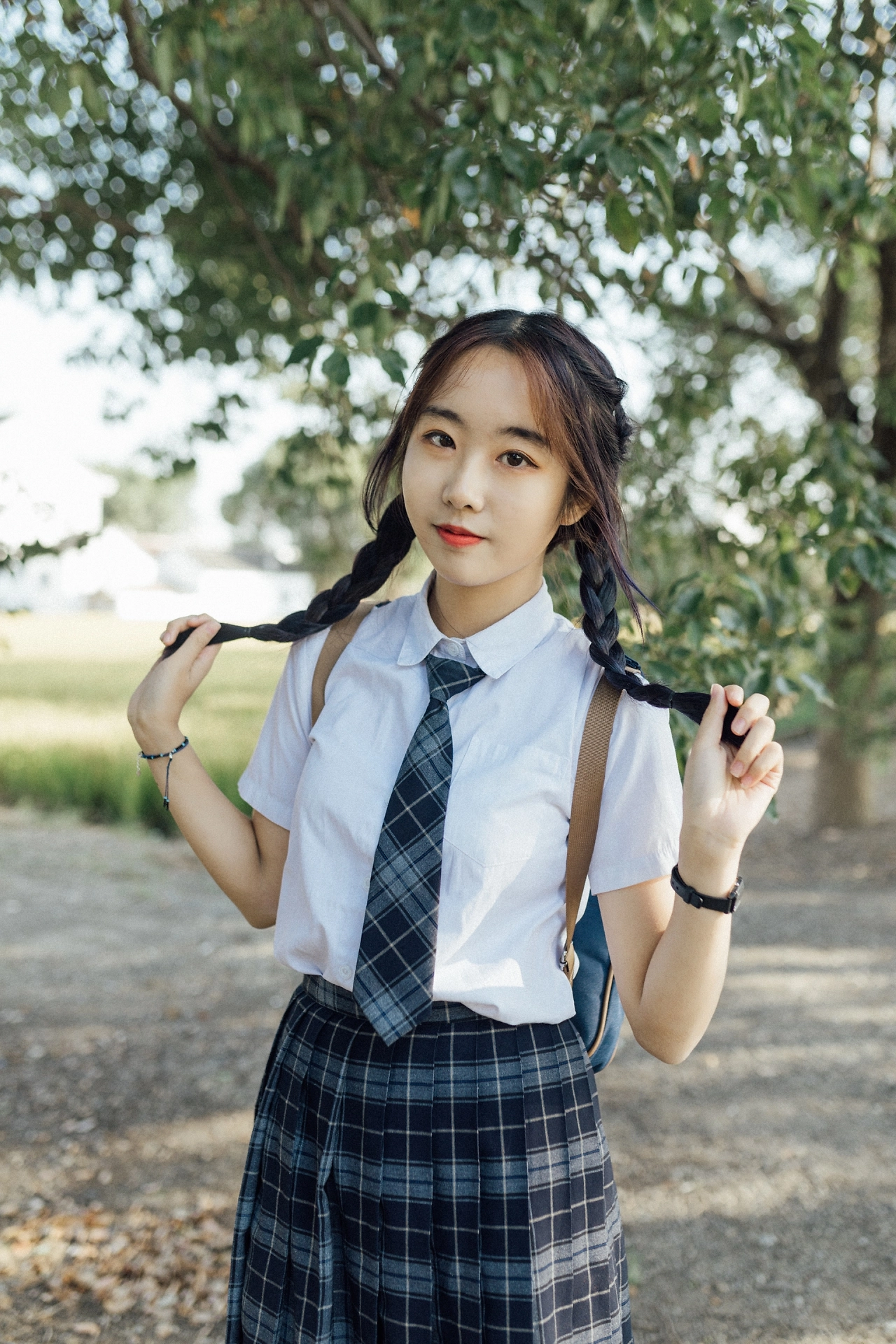 仿胶片色JK制服写真