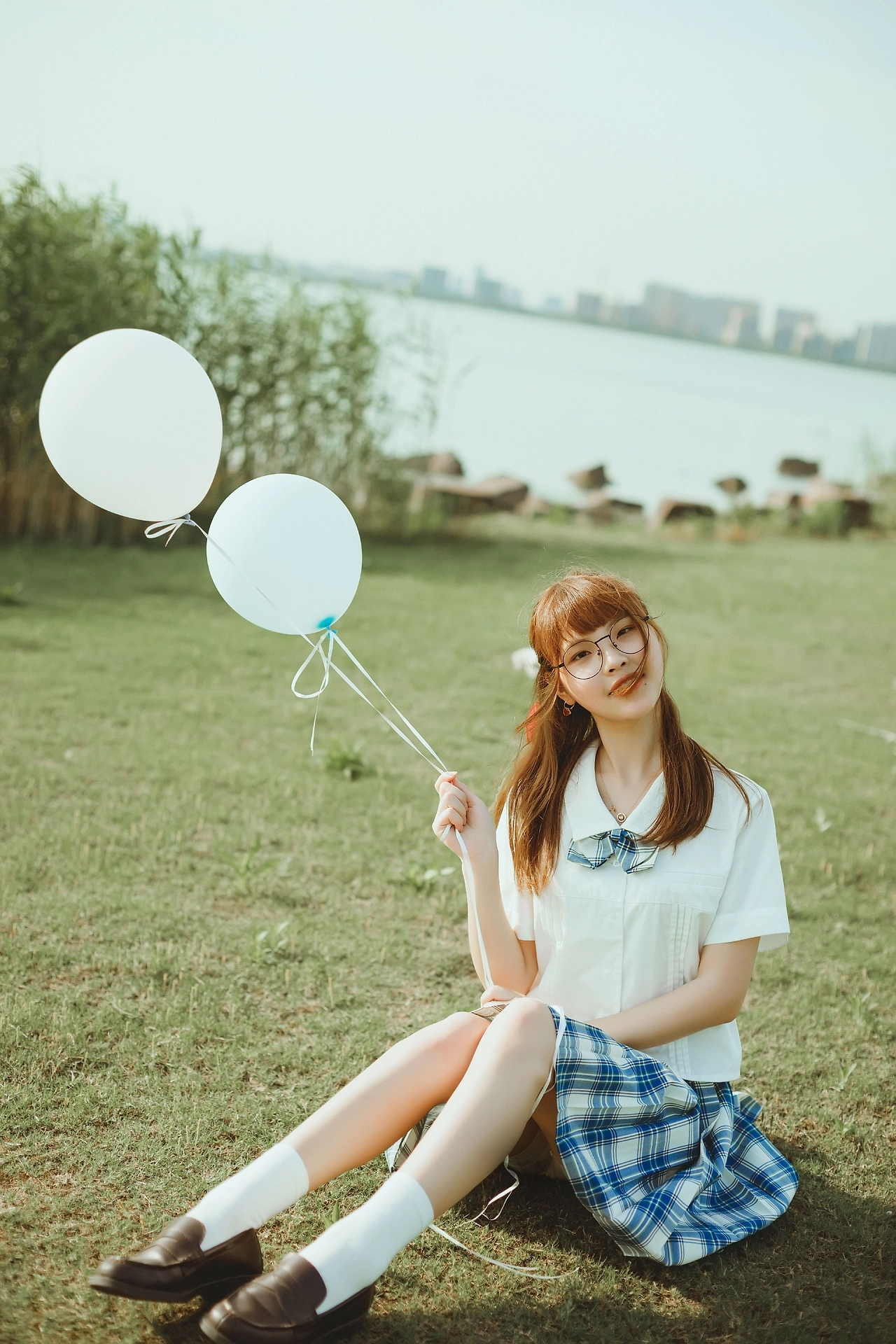 于东太湖拍摄的JK制服写真