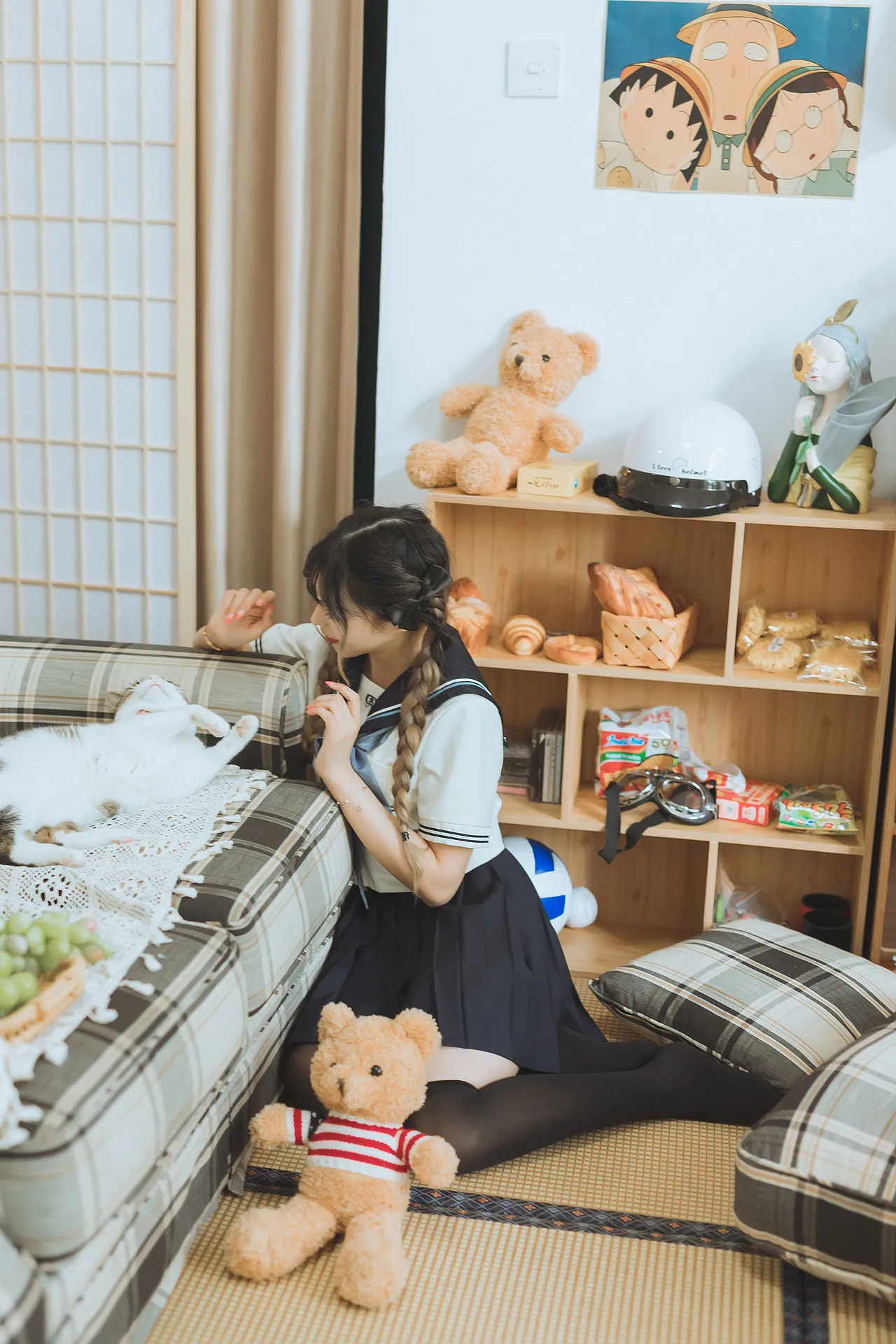 日系水手服棚拍