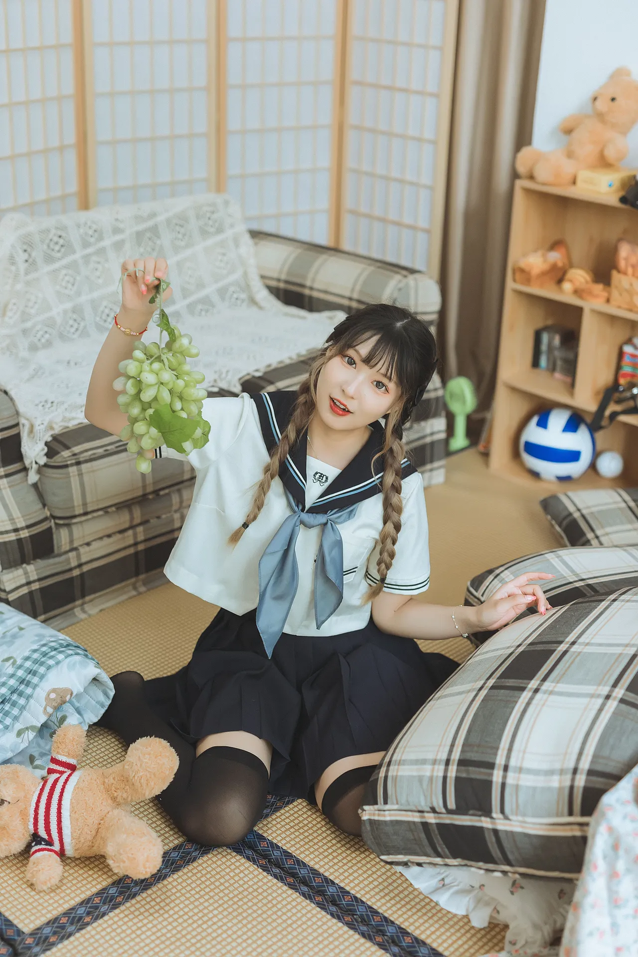 日系水手服棚拍