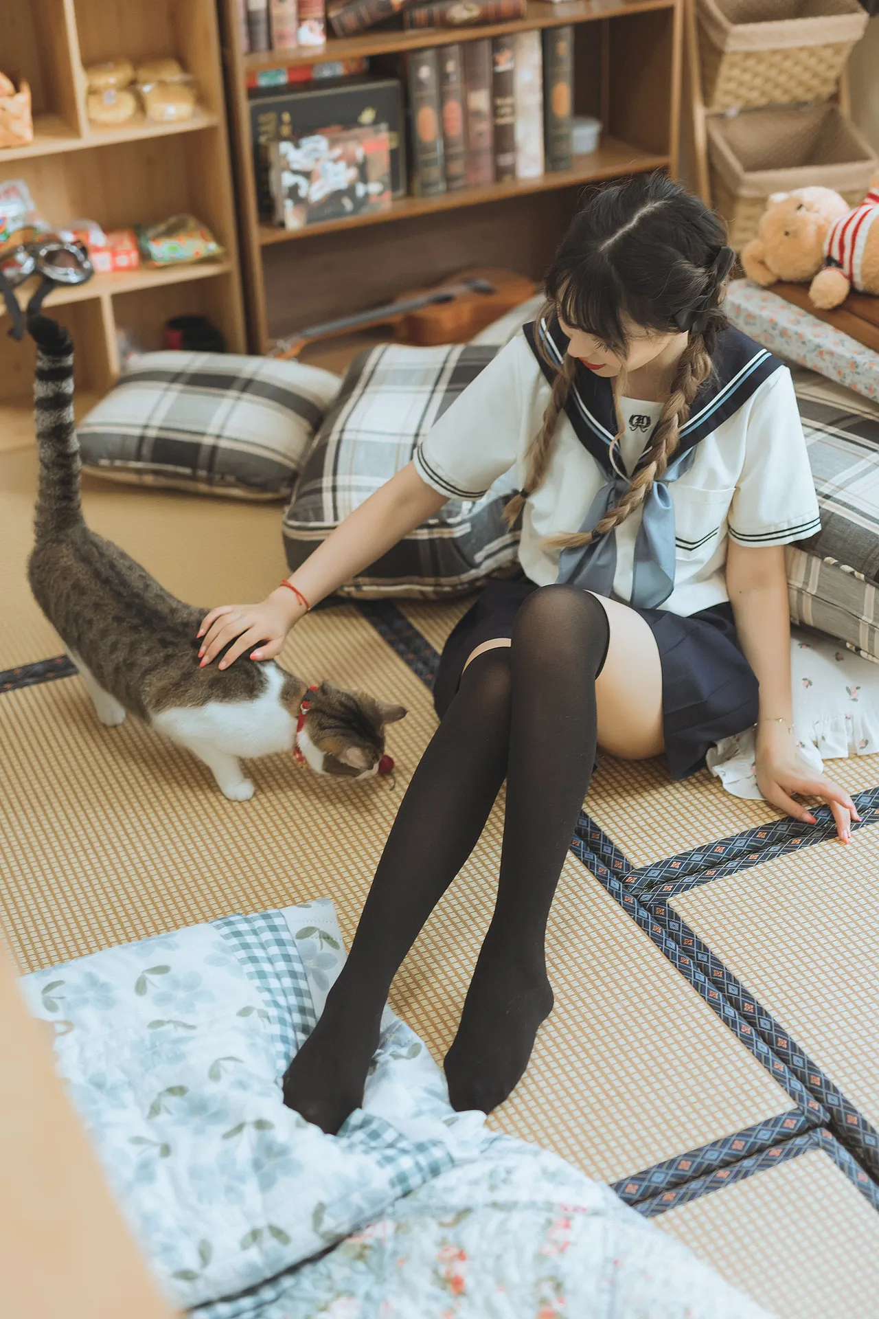 日系水手服棚拍