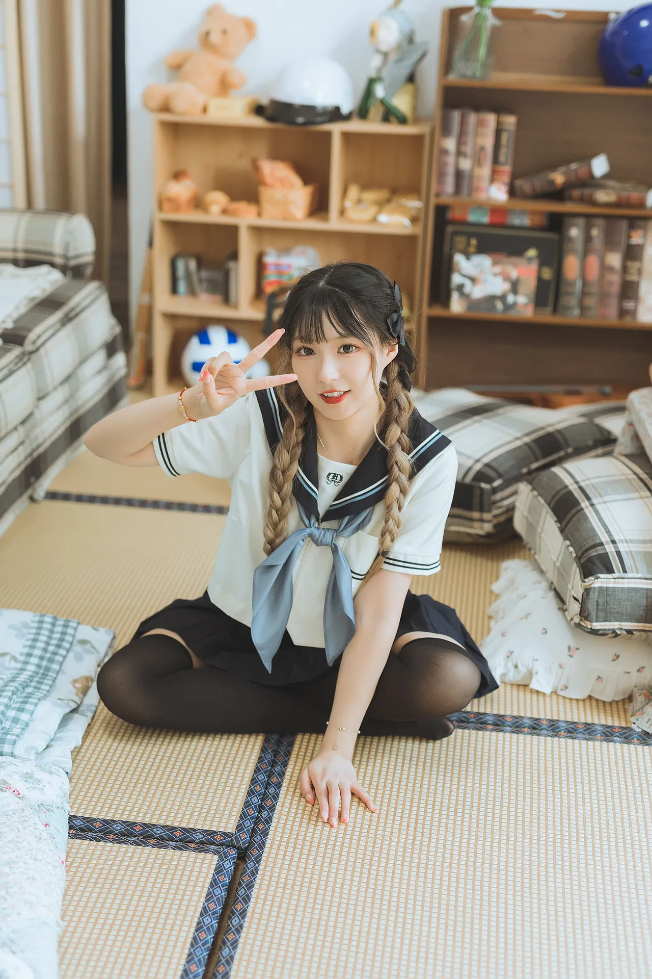 日系水手服棚拍