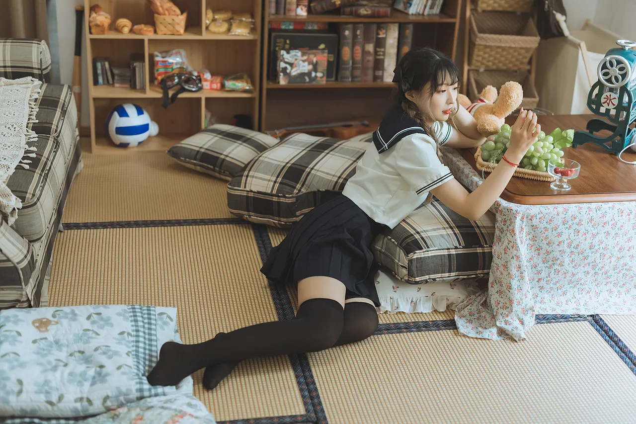 日系水手服棚拍