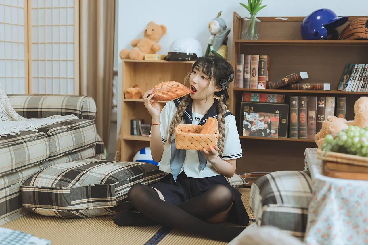 日系水手服棚拍