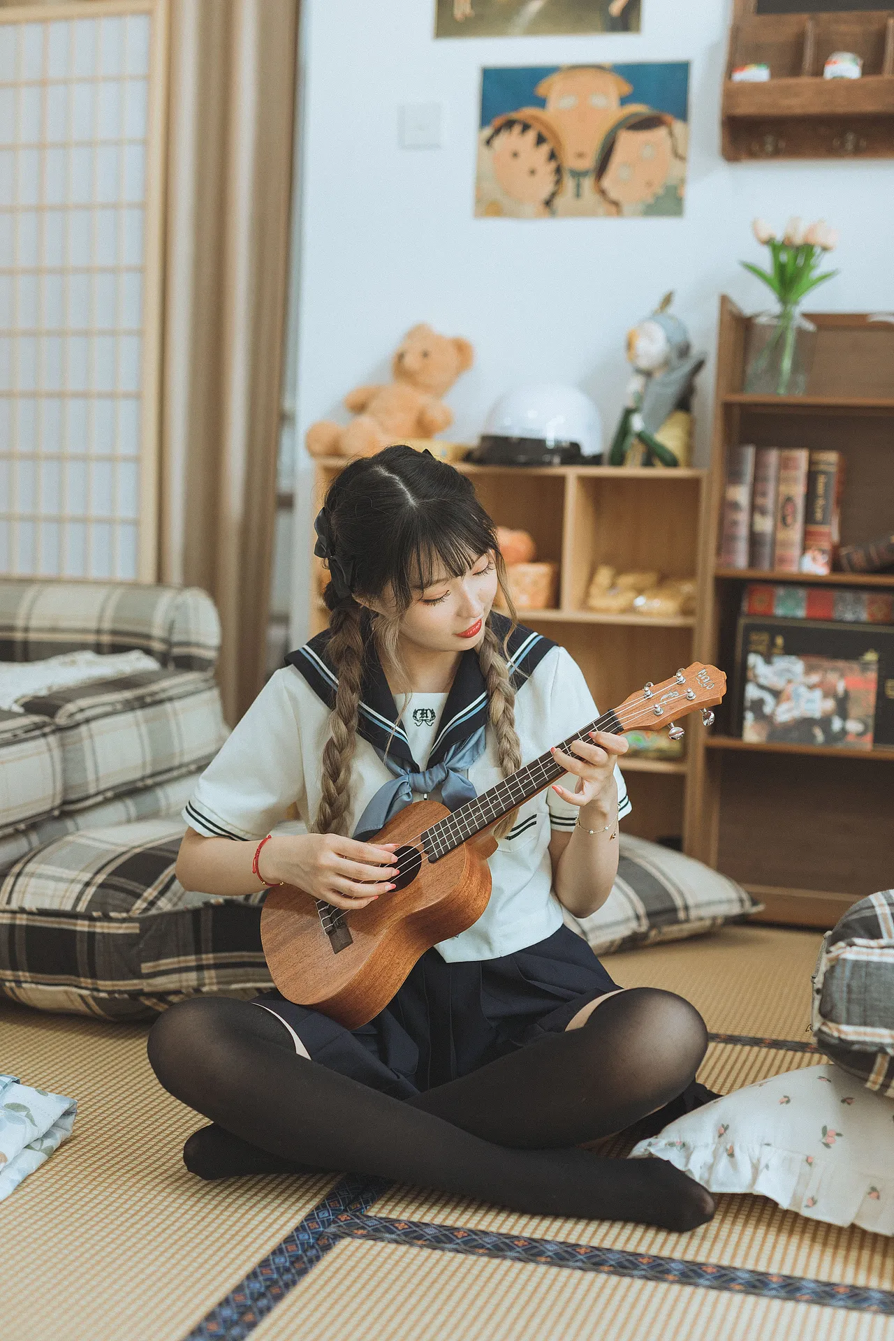 日系水手服棚拍