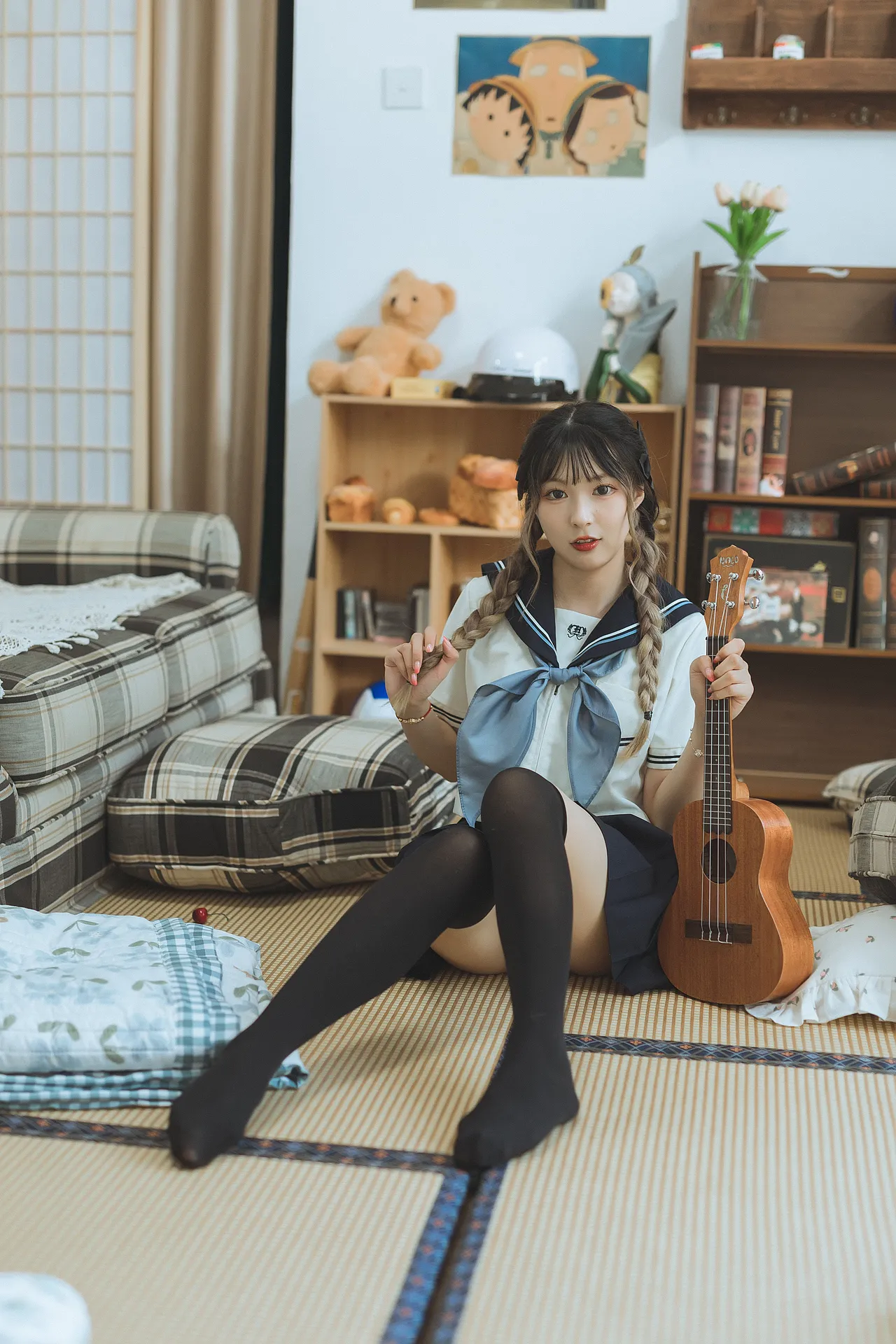 日系水手服棚拍