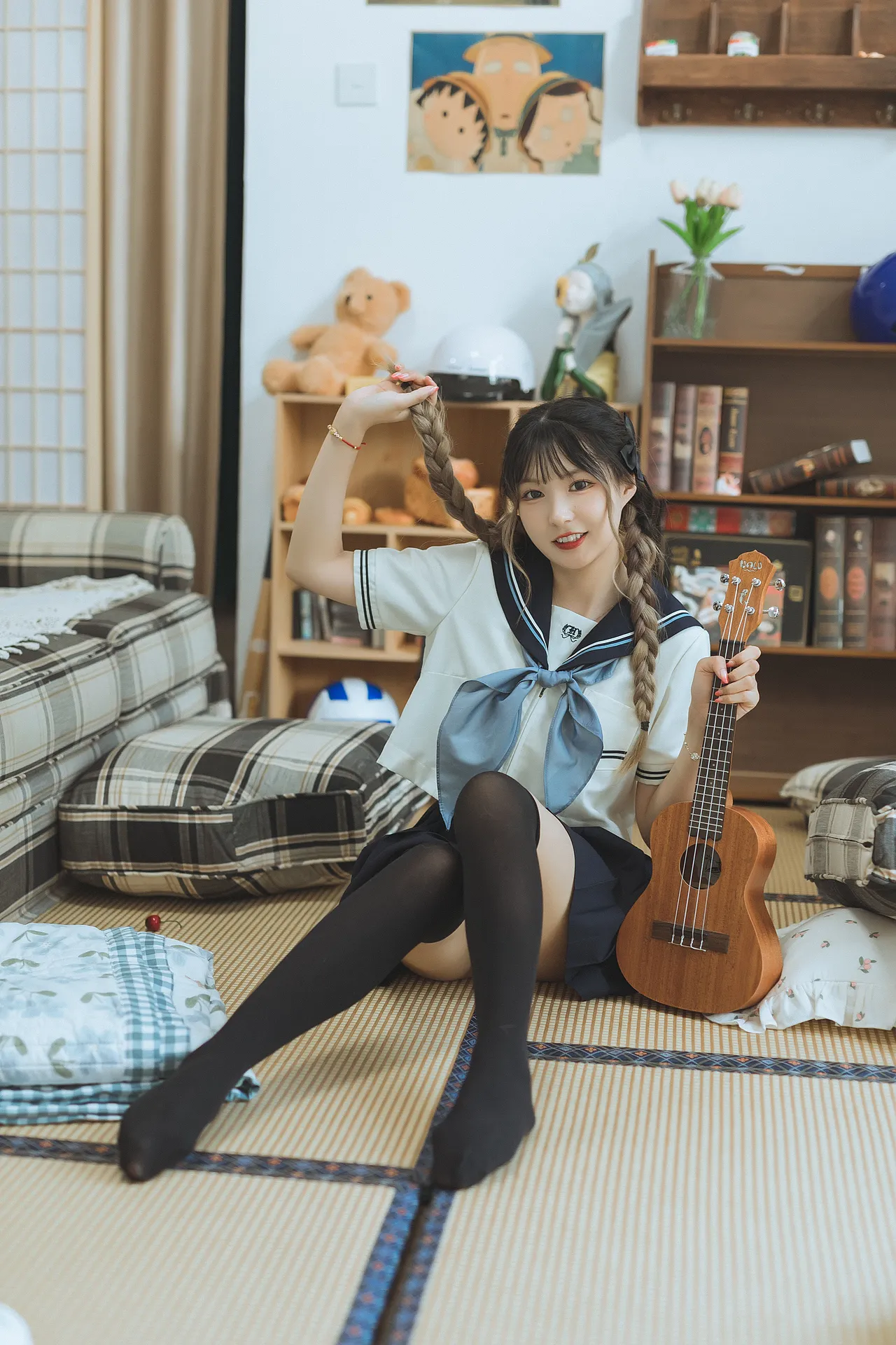 日系水手服棚拍