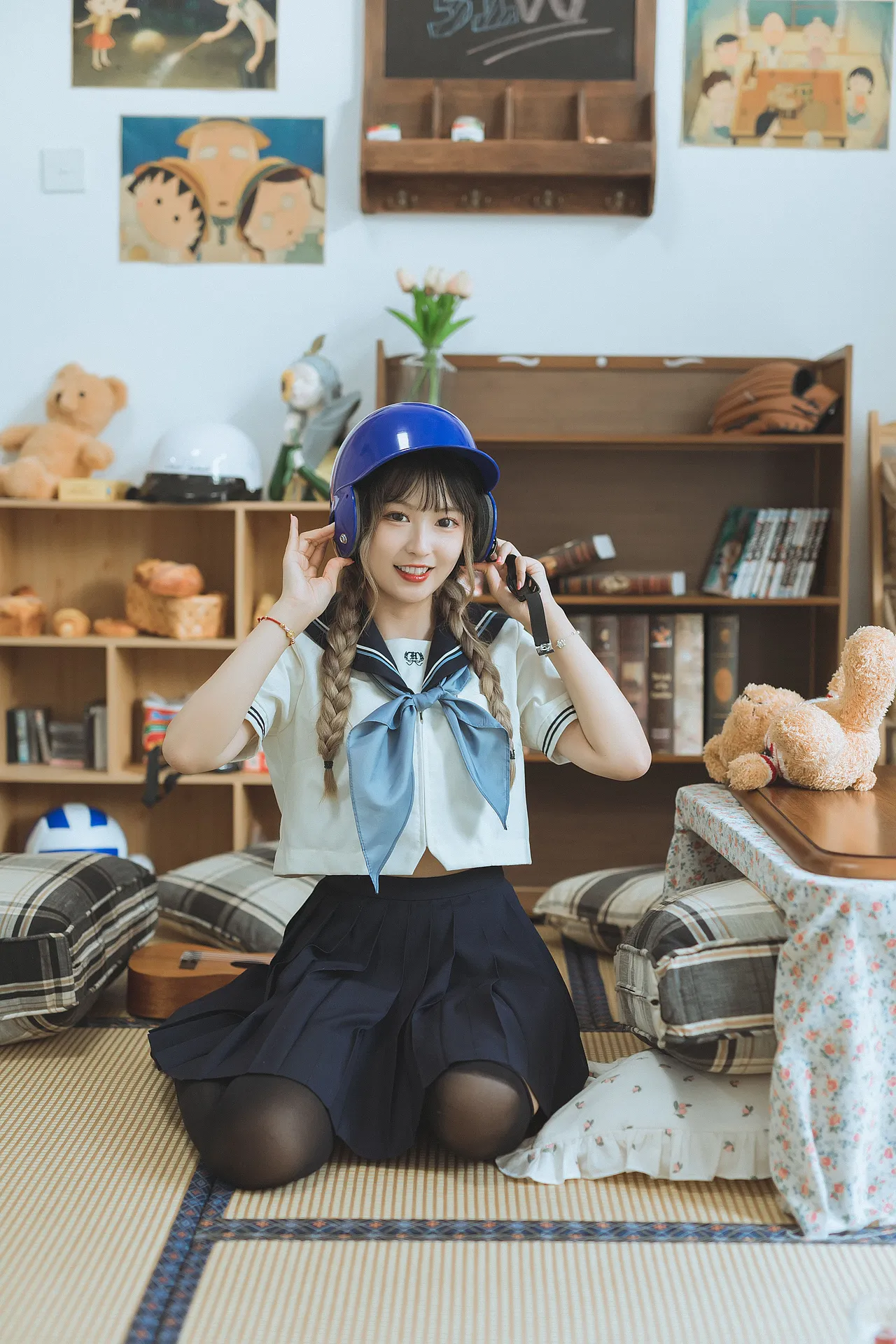 日系水手服棚拍