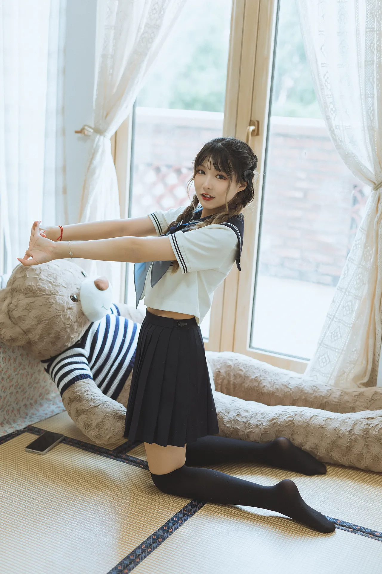 日系水手服棚拍