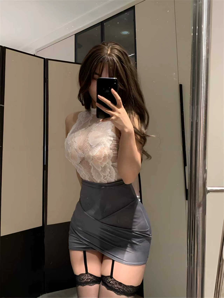 穿出来男朋友眼睛都亮了，白灰色很纯欲，好美好喜欢