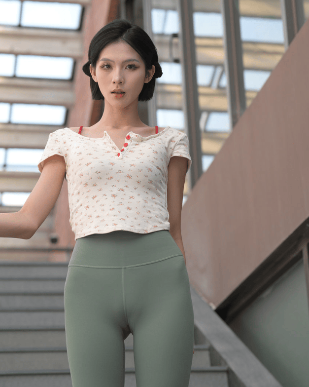 灰韵塑型：连体衣勾勒的绝佳身材 